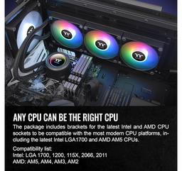 Thermaltake TH360 V2 ARGB Sync CPU Liquid Cooler (Black)